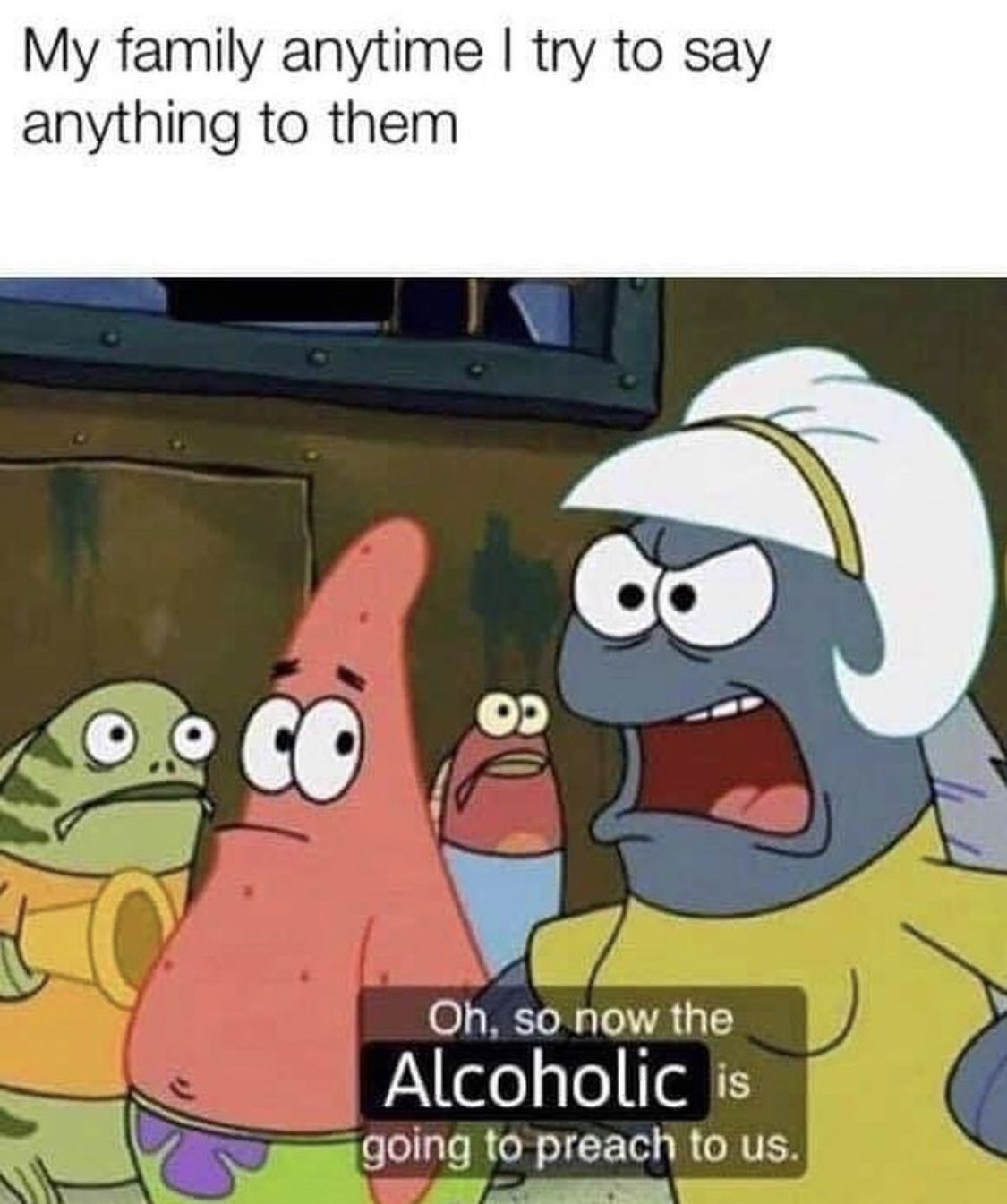 Yes I'm not an alcoholic, Yes I drink a lot, we exsist