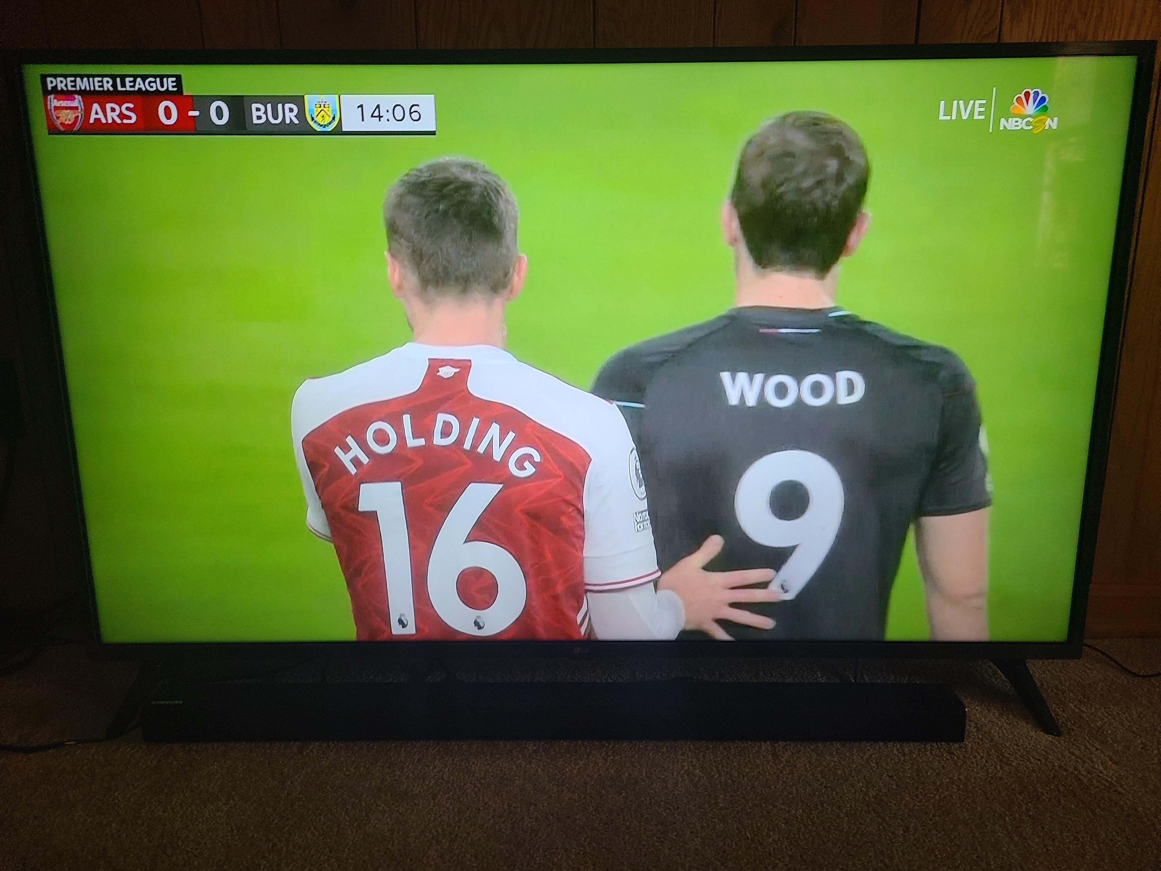There some strange pairings during the Arsenal game today. Nearly spat out my beer..