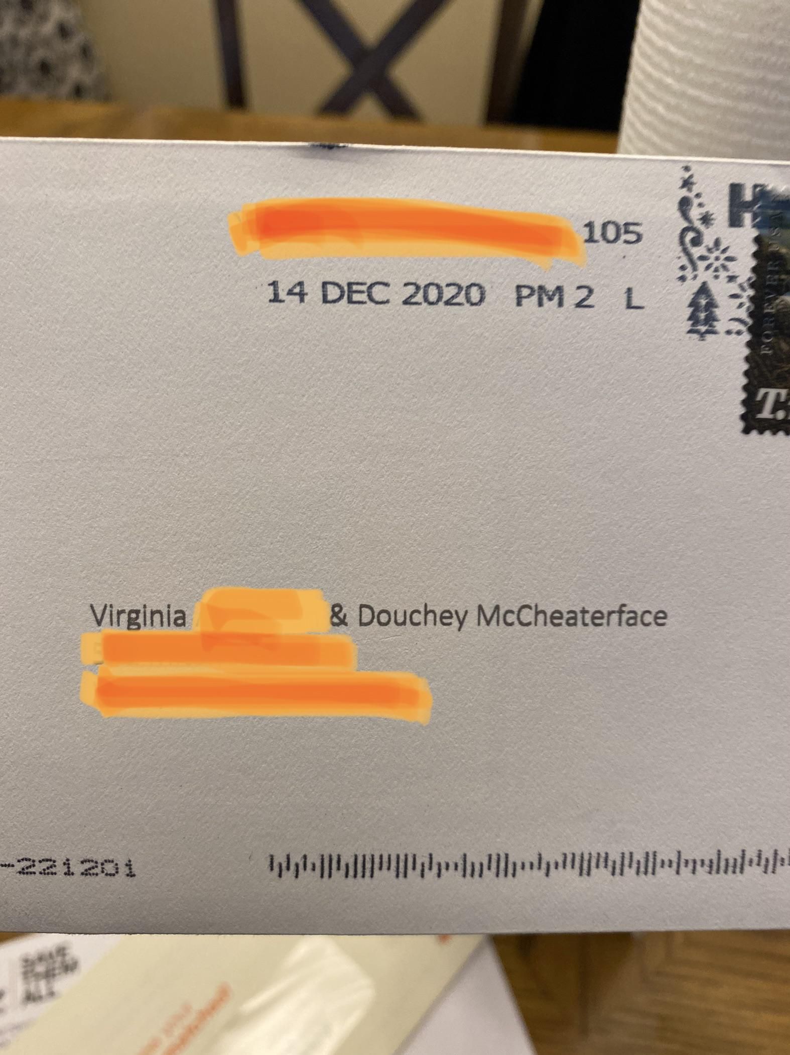 Sometimes I receive mail addressed to my ex-husband.
