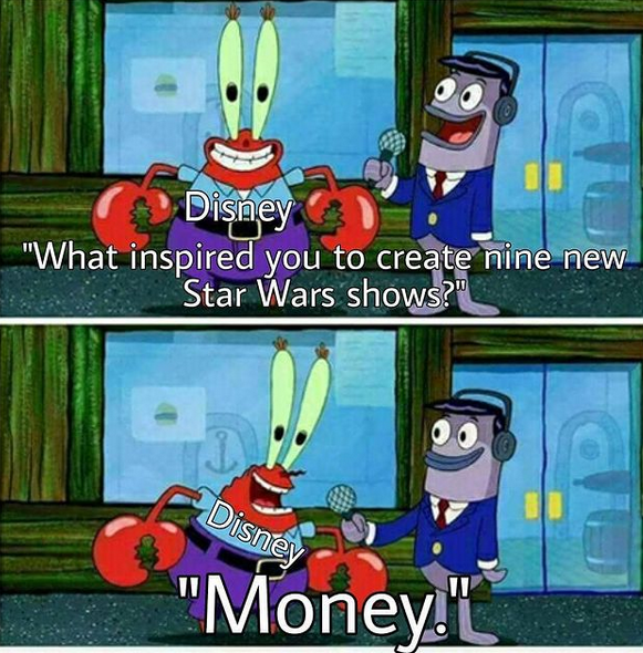 Here comes the money.