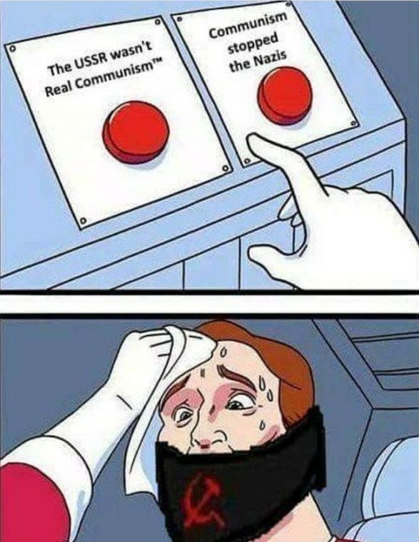 Welcome to the mental gymnastics olympics, performing today: the communists
