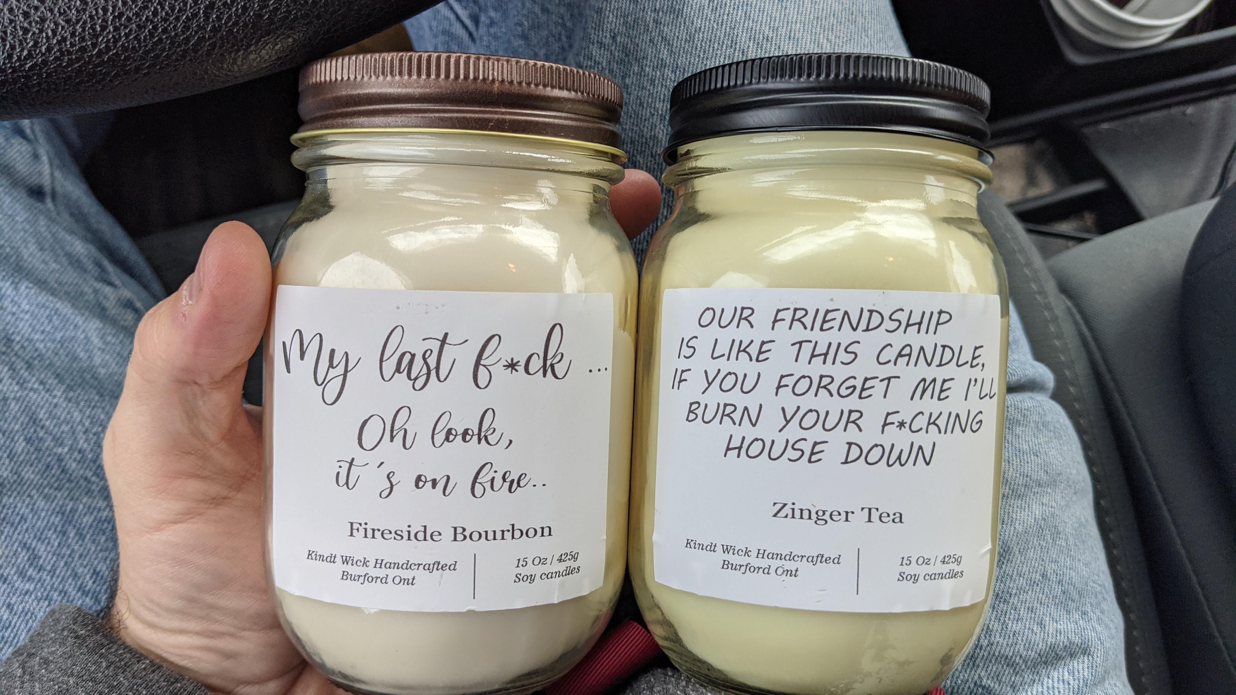 New candles my cousin made for 2020! Had to get some.