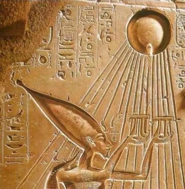 Egyptian god "baking" Pi's in the sun
