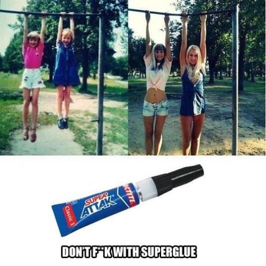 Don't f*ck with superglue