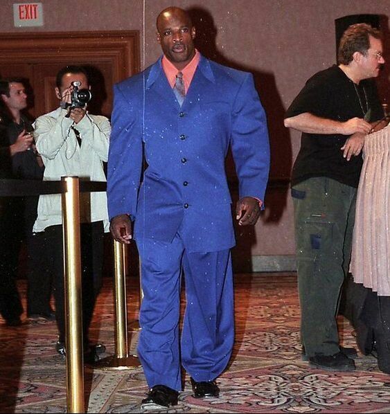 If you ever want a good chuckle look up Body Builders in suits.