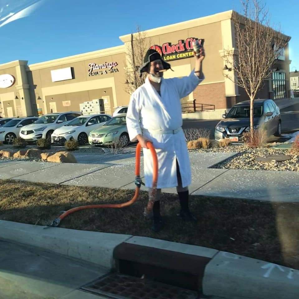 A local guy in my town dresses up as Cousin Eddie and stands on a busy corner to wave at passing cars. Legend.