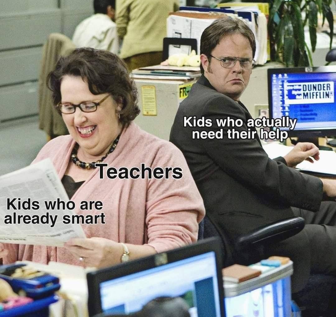 "Now smart kids do my job and teach less smart kids or risk your grade being lowered"