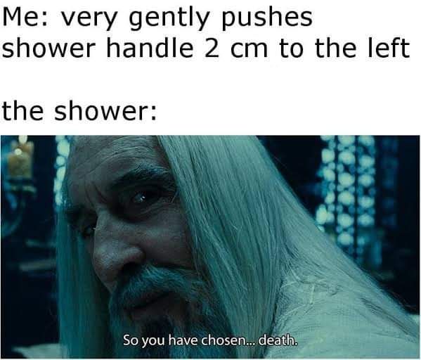 Lonely people shower the hottest!