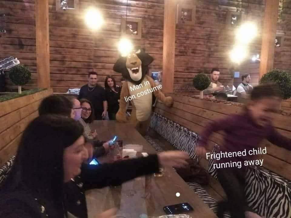 lions are scary