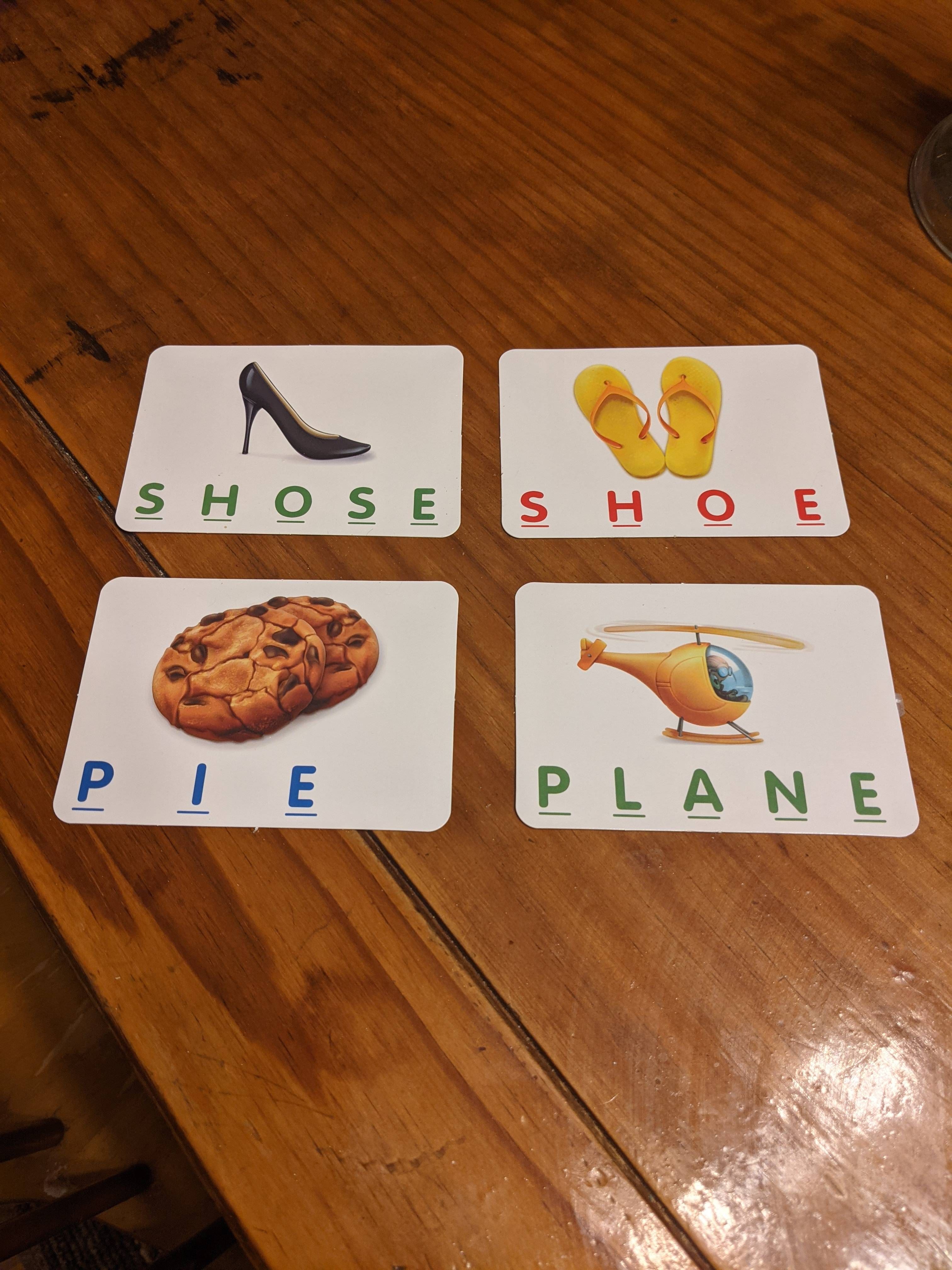 My son's educational spelling game had some issues...