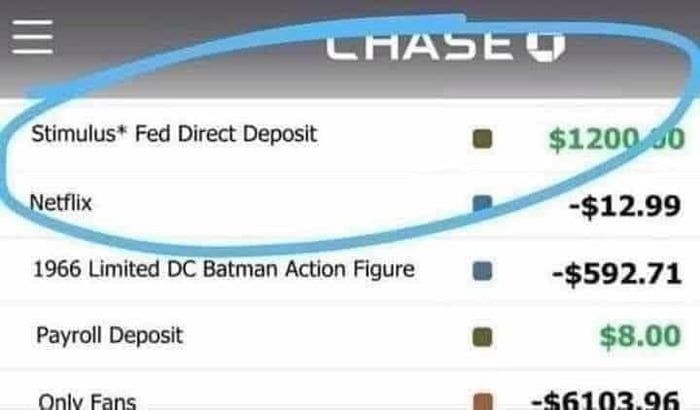 I got my check losers
