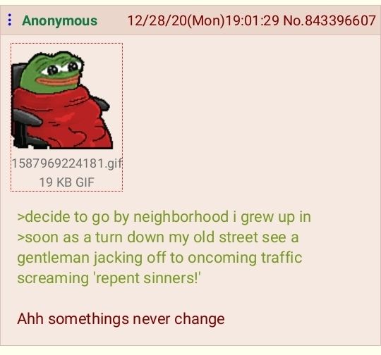 Anon is at home