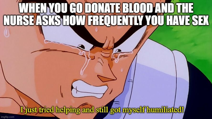 But really, if you can, donate blood!