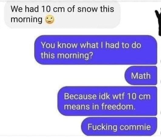 F*cking commie math