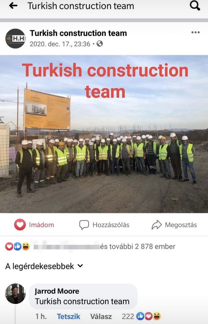 Turkish construction team