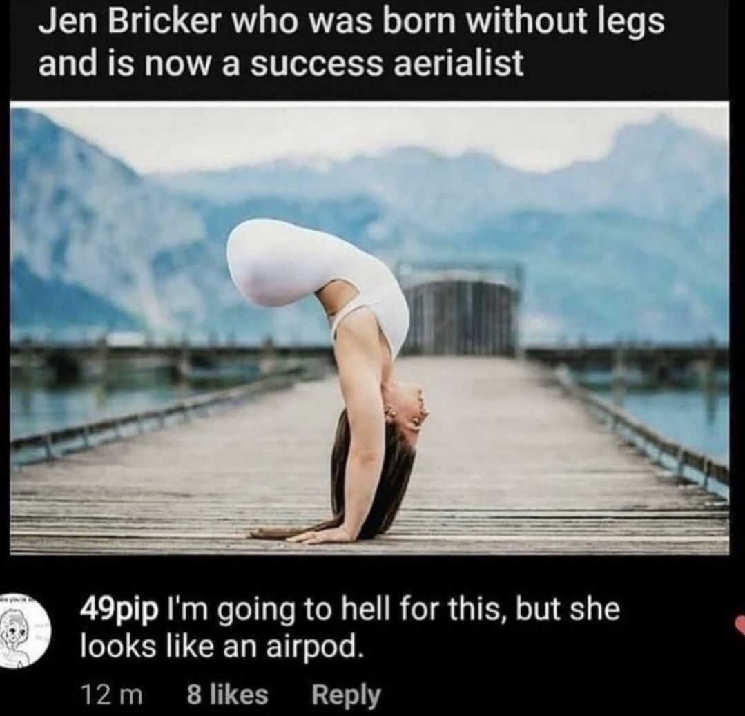She does though