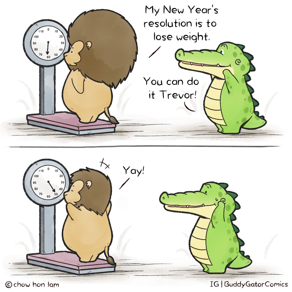 Buddy Gator - New Year's Resolution