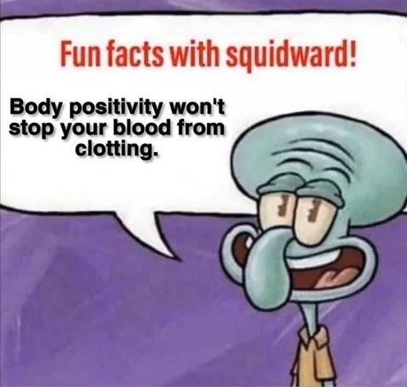Blood cells don't care about your feelings
