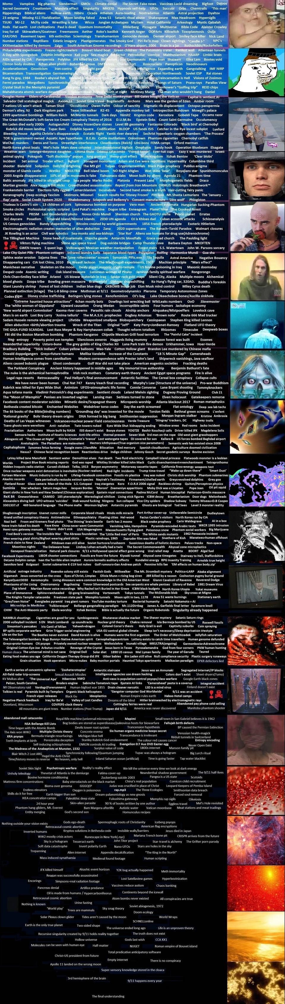 Pick a section and row, give your thoughts