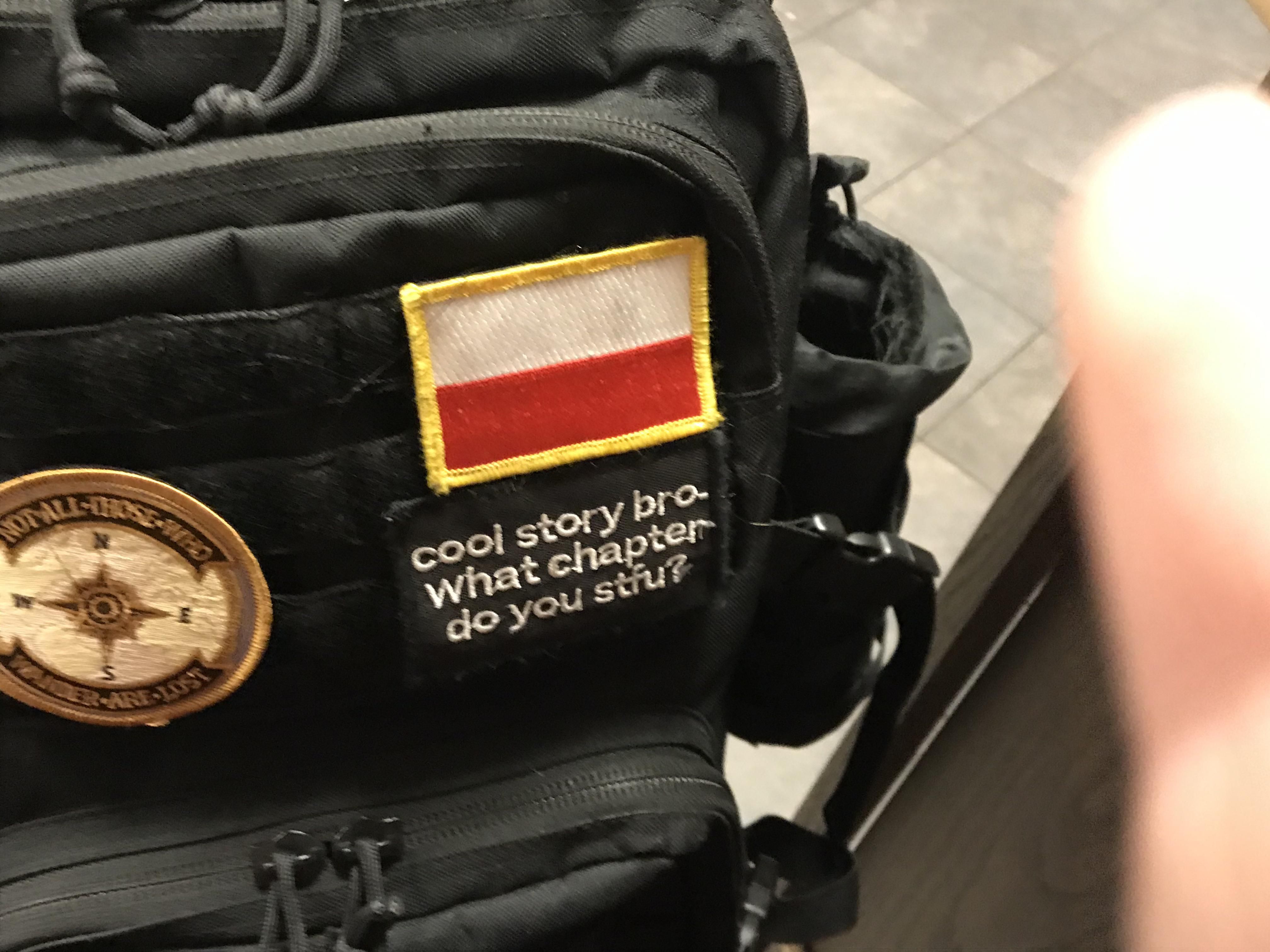 Someone at my work has this on there backpack and it just made my day