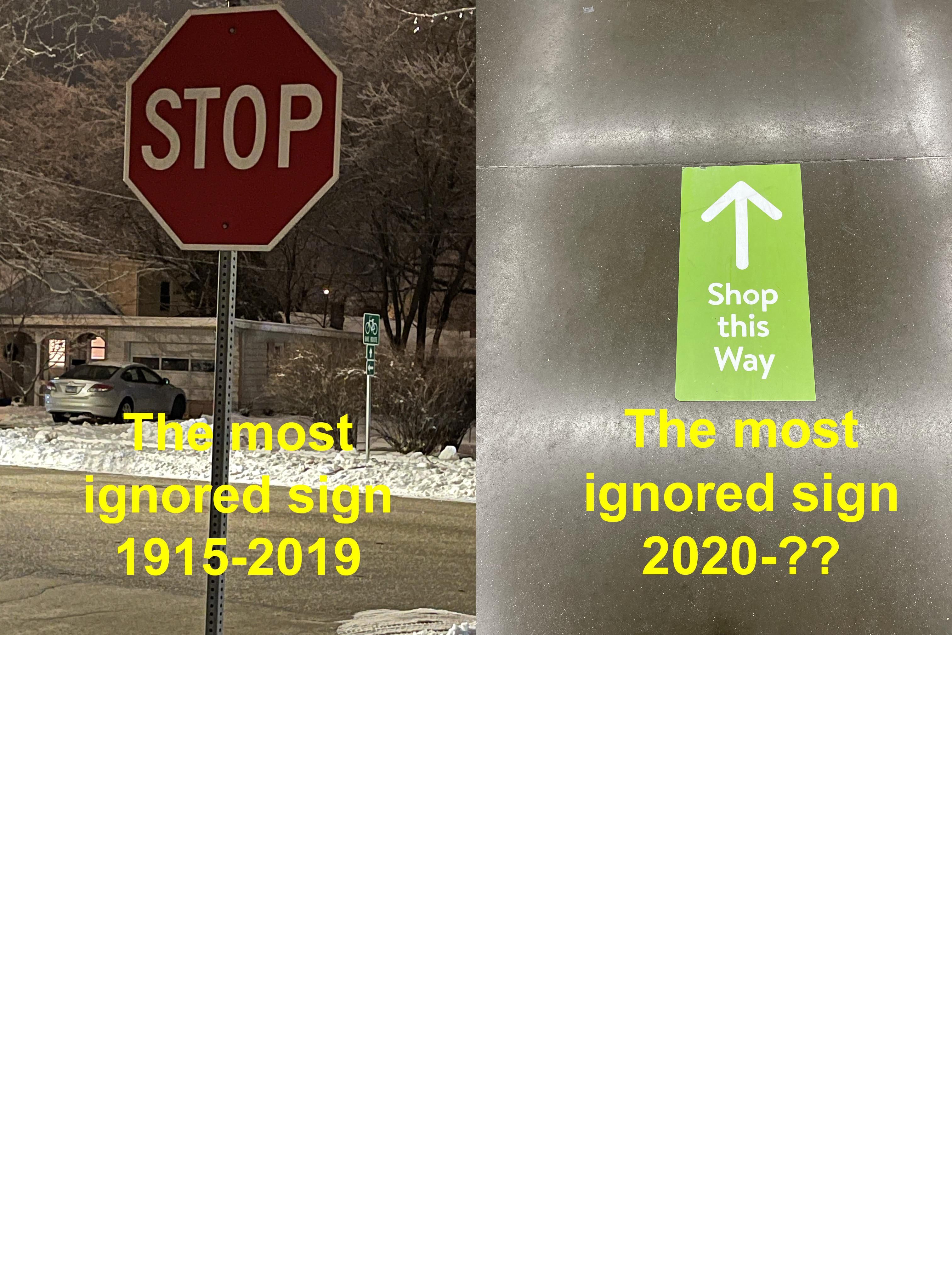 Ignoring signs...