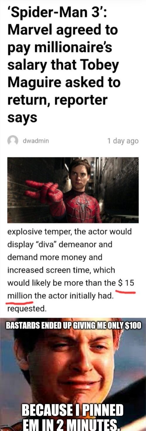"100 bucks? The ad said 15 million!"