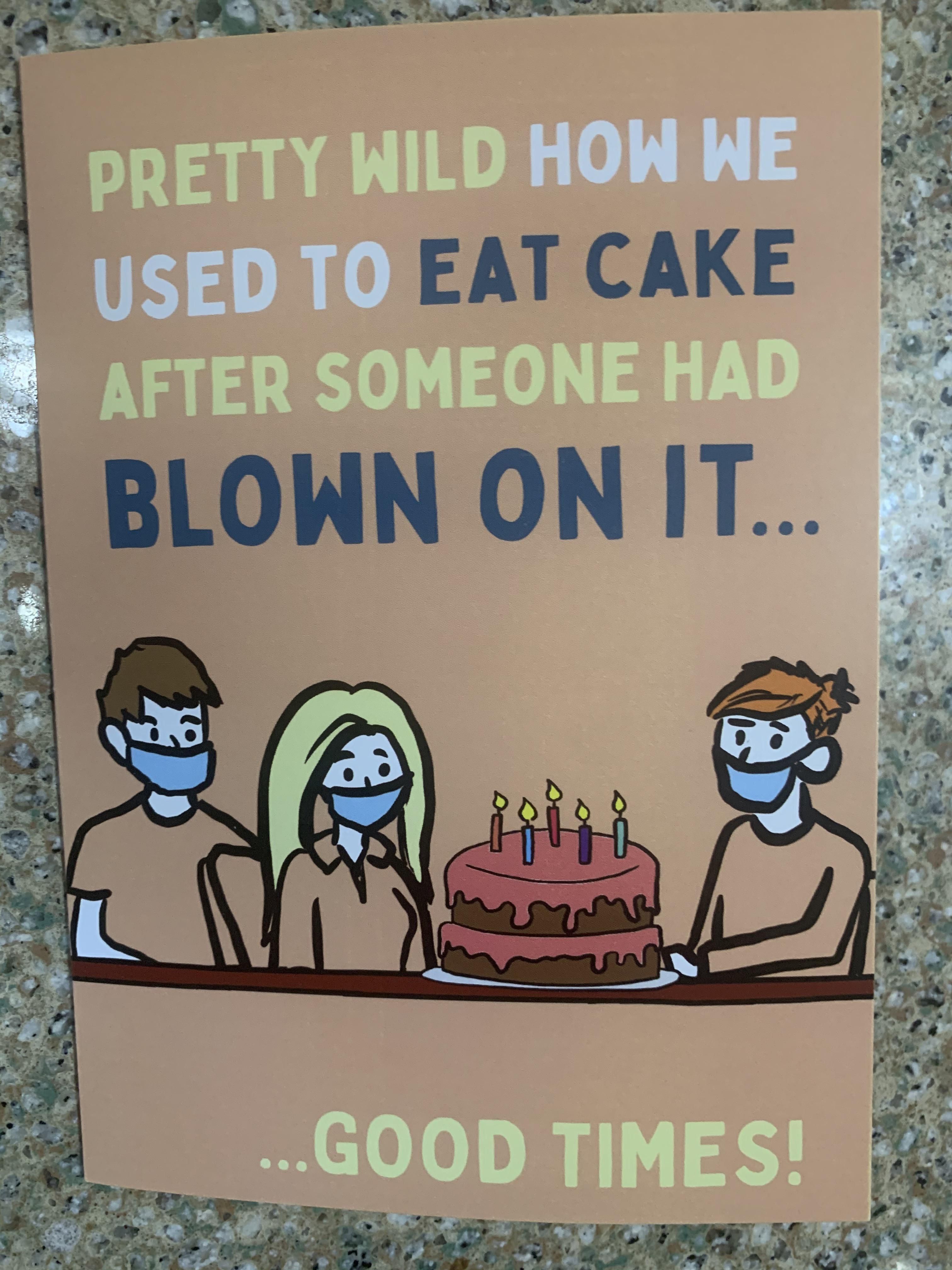 My wife’s Birthday card makes a pretty good point...