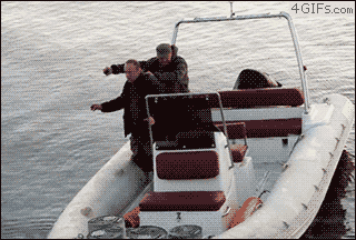 Boat grenade explosion