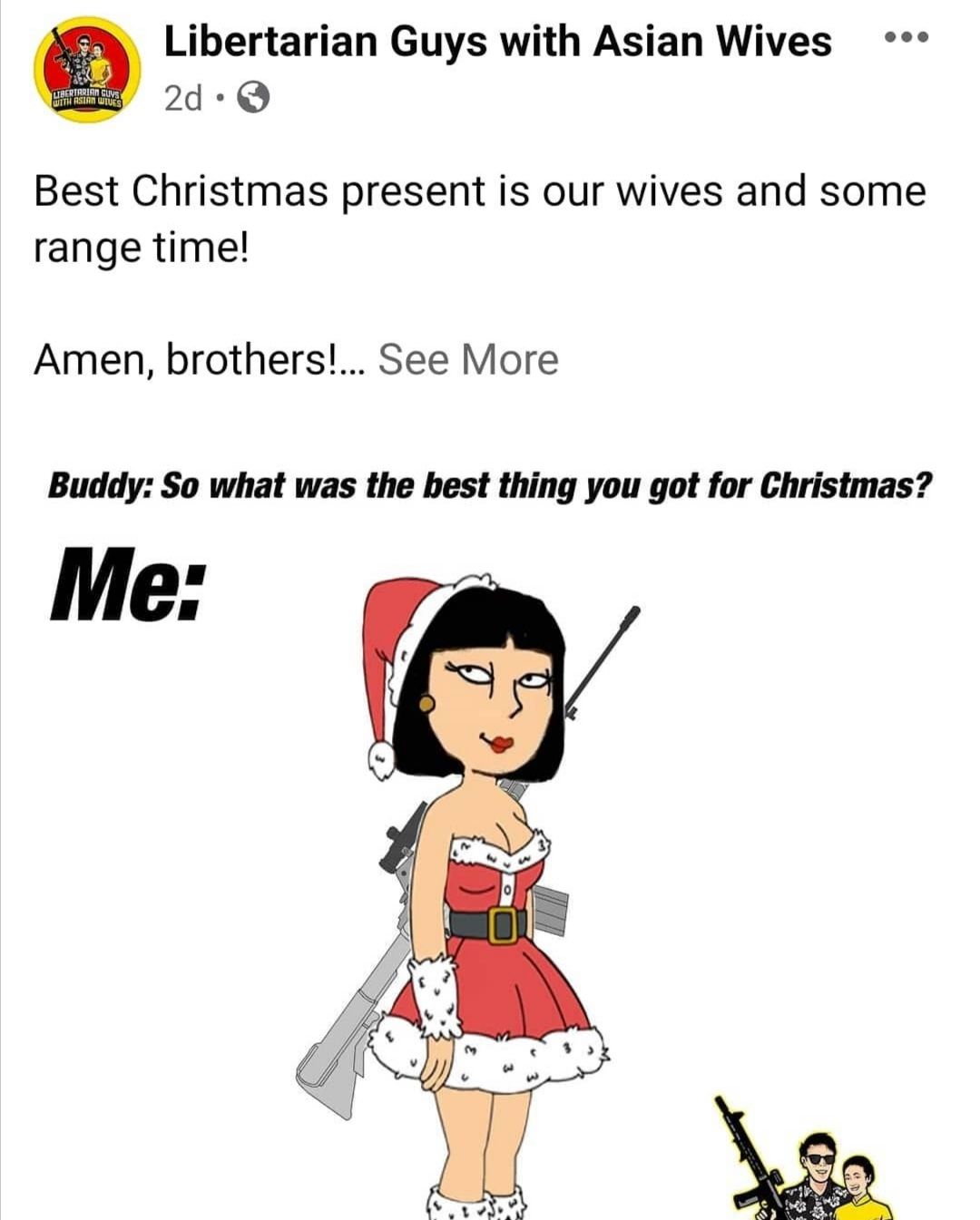 but NEVER bring your wife TO the range, she might enjoy it!