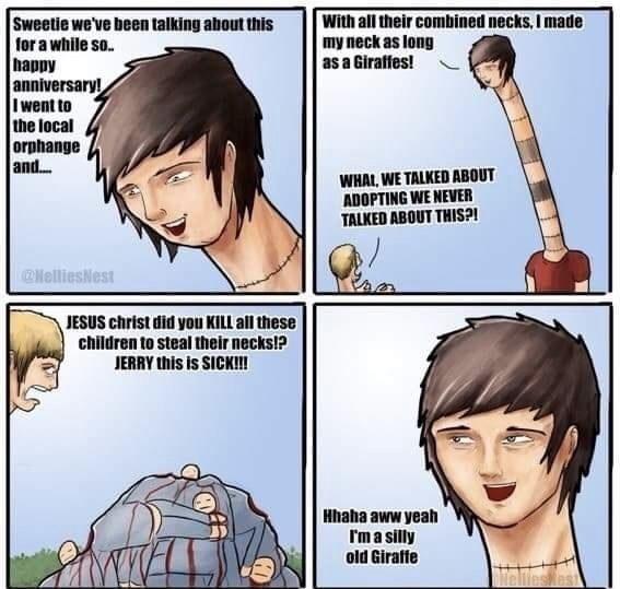 Silly giraffe