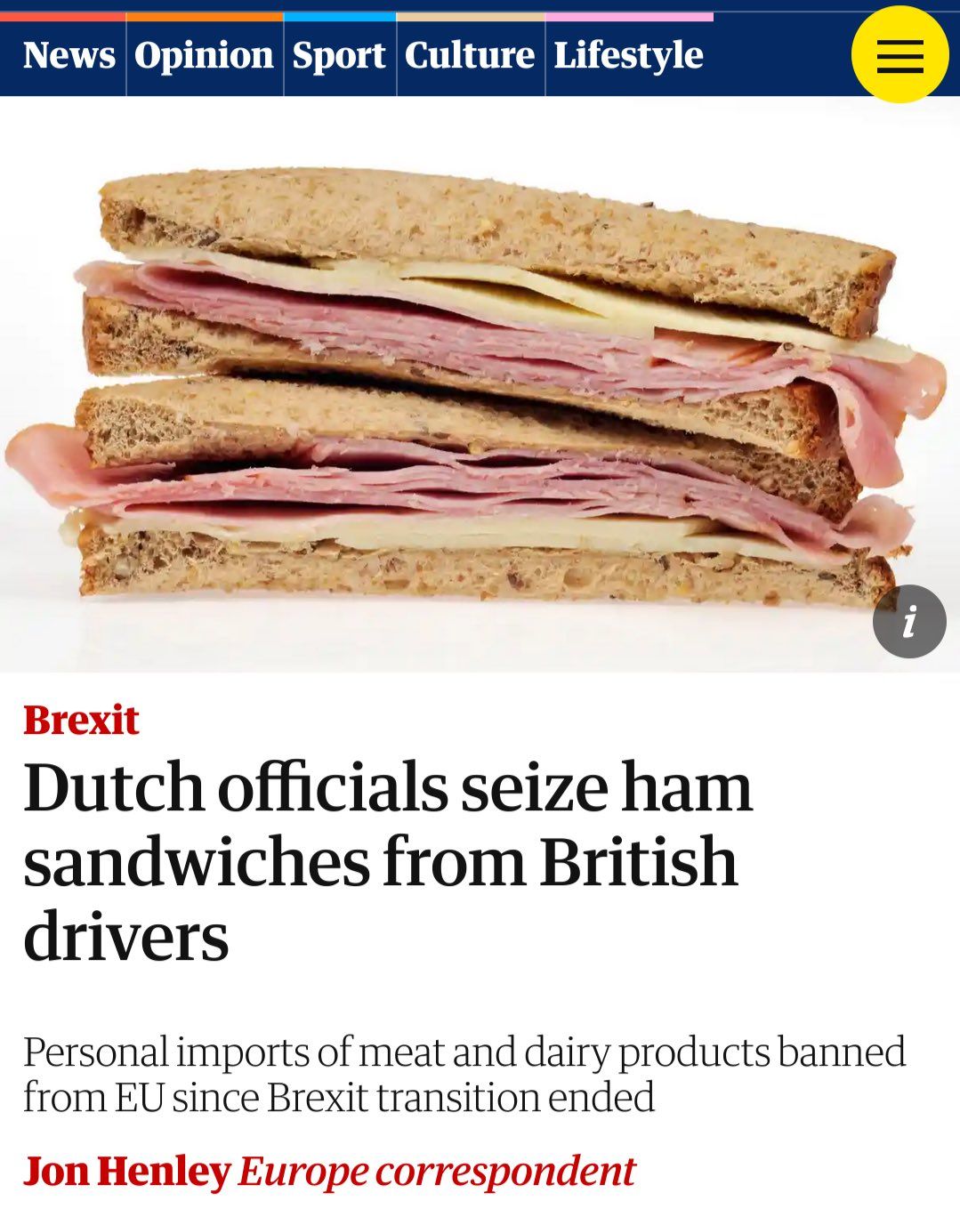 No loiscense no snack, you cheeky wanker