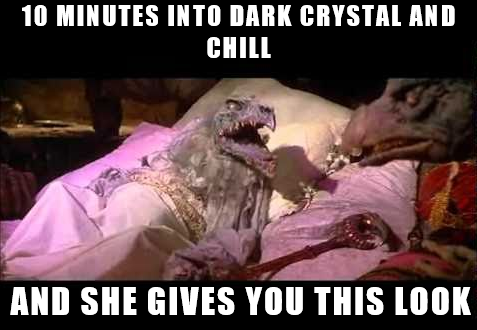 "Don't worry Stiffling, she's just going to drain your life essence."
