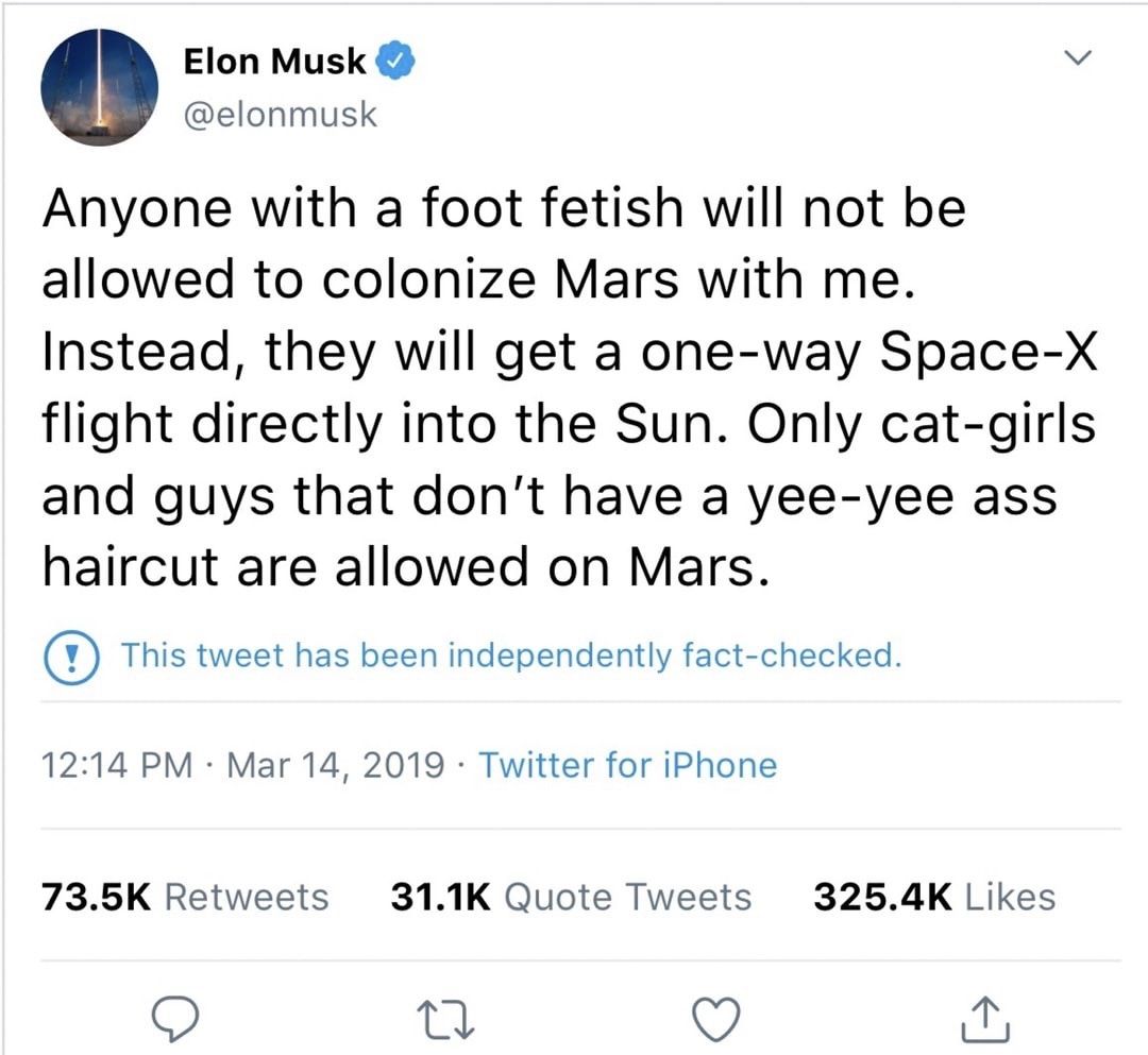 Elon Musk out here doing favors