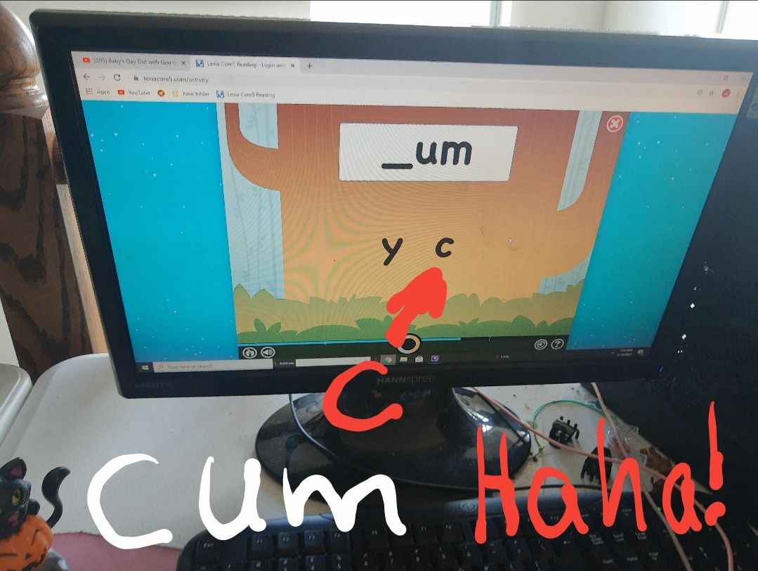 It says C.U.M.