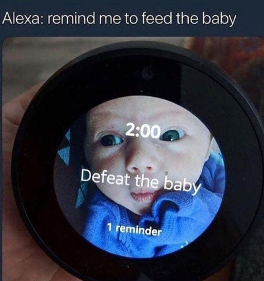 Baby has no chance