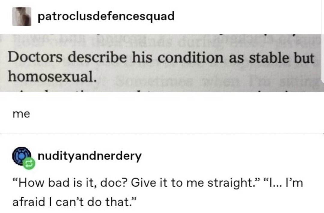Straight was never an option