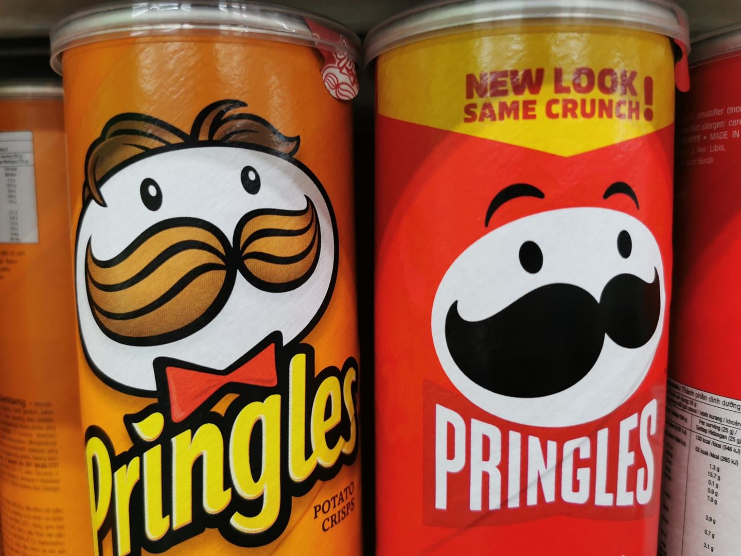 Even Mr Pringles cannot escape balding..