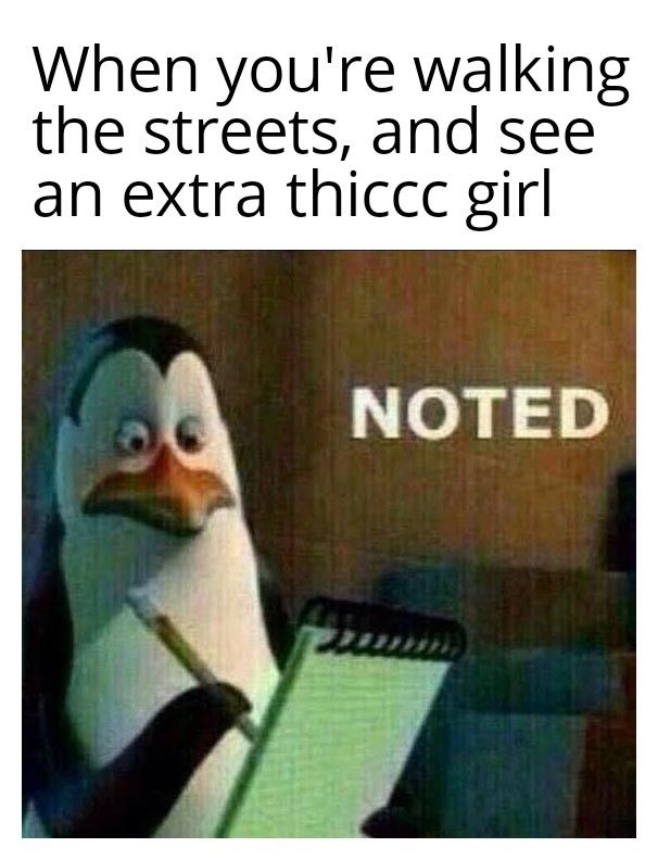 Only extra thicc in the comments