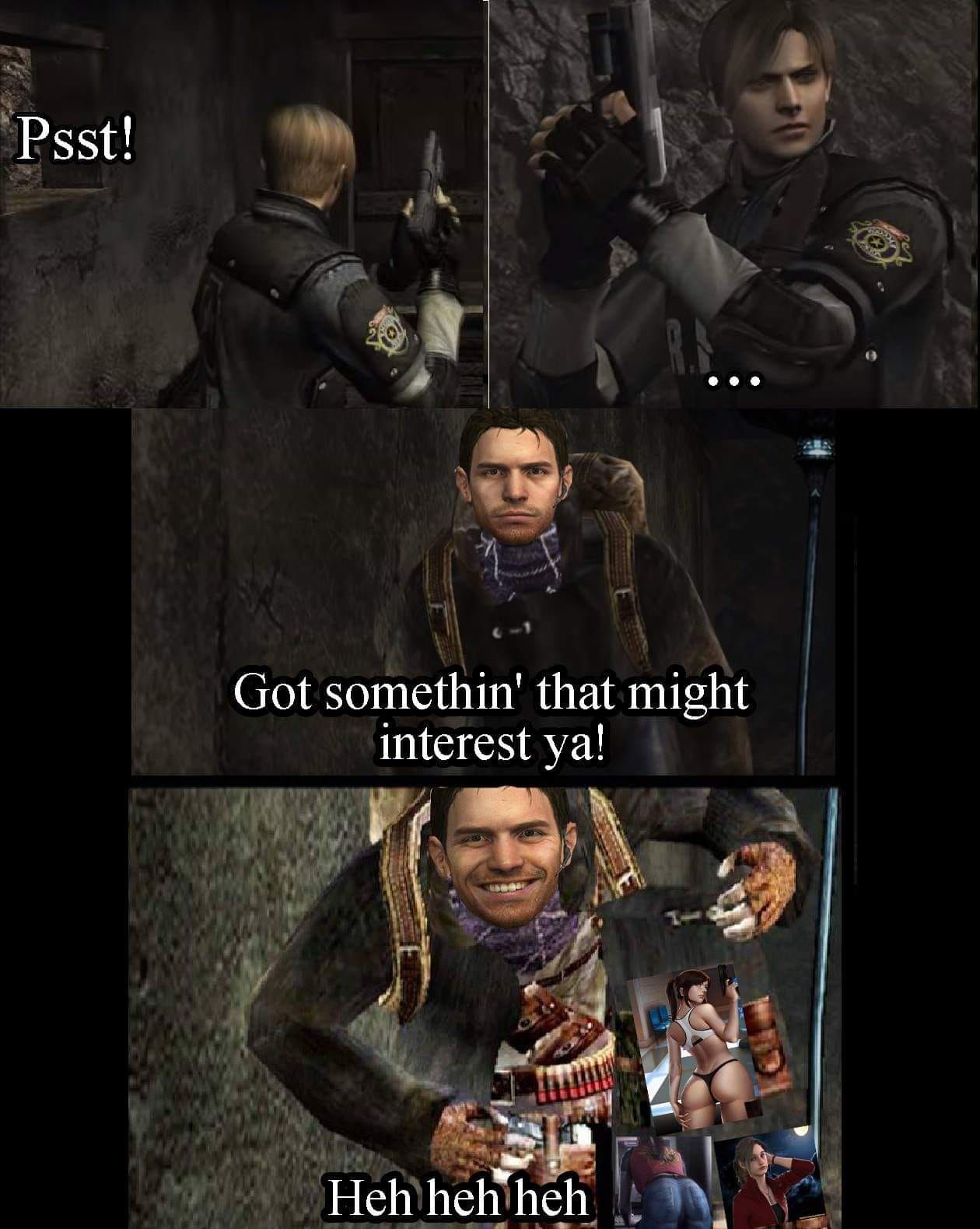 Secret official Chris Redfield cameo in RE4