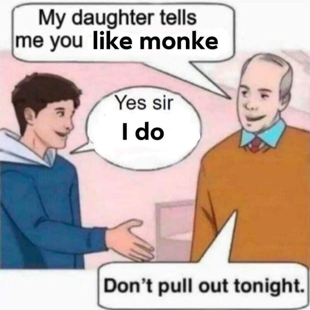 Silly old man,he can't get pregnant hahaha