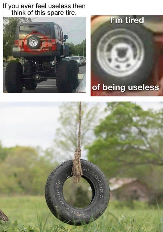 I wonder how the tire tied that noose...