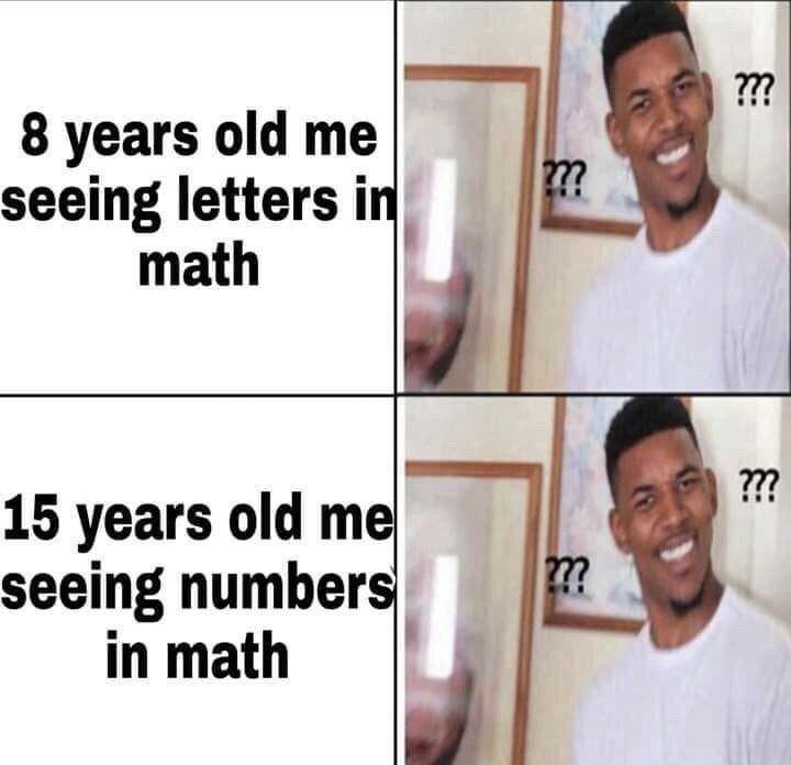 Then you get to uni math and you see alien symbols