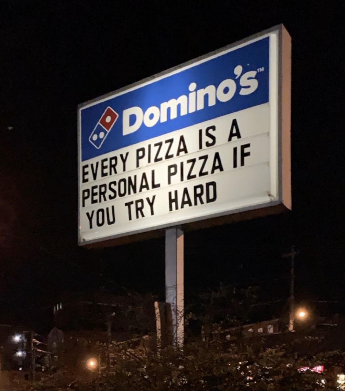 Domino's with your motivation for the week