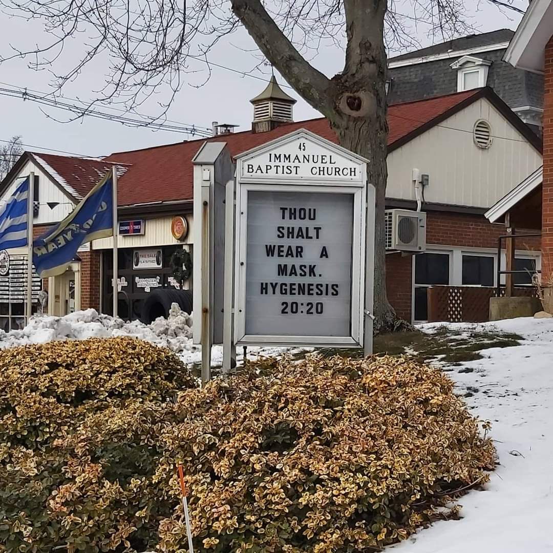 One of my hometown churches is being cheeky again