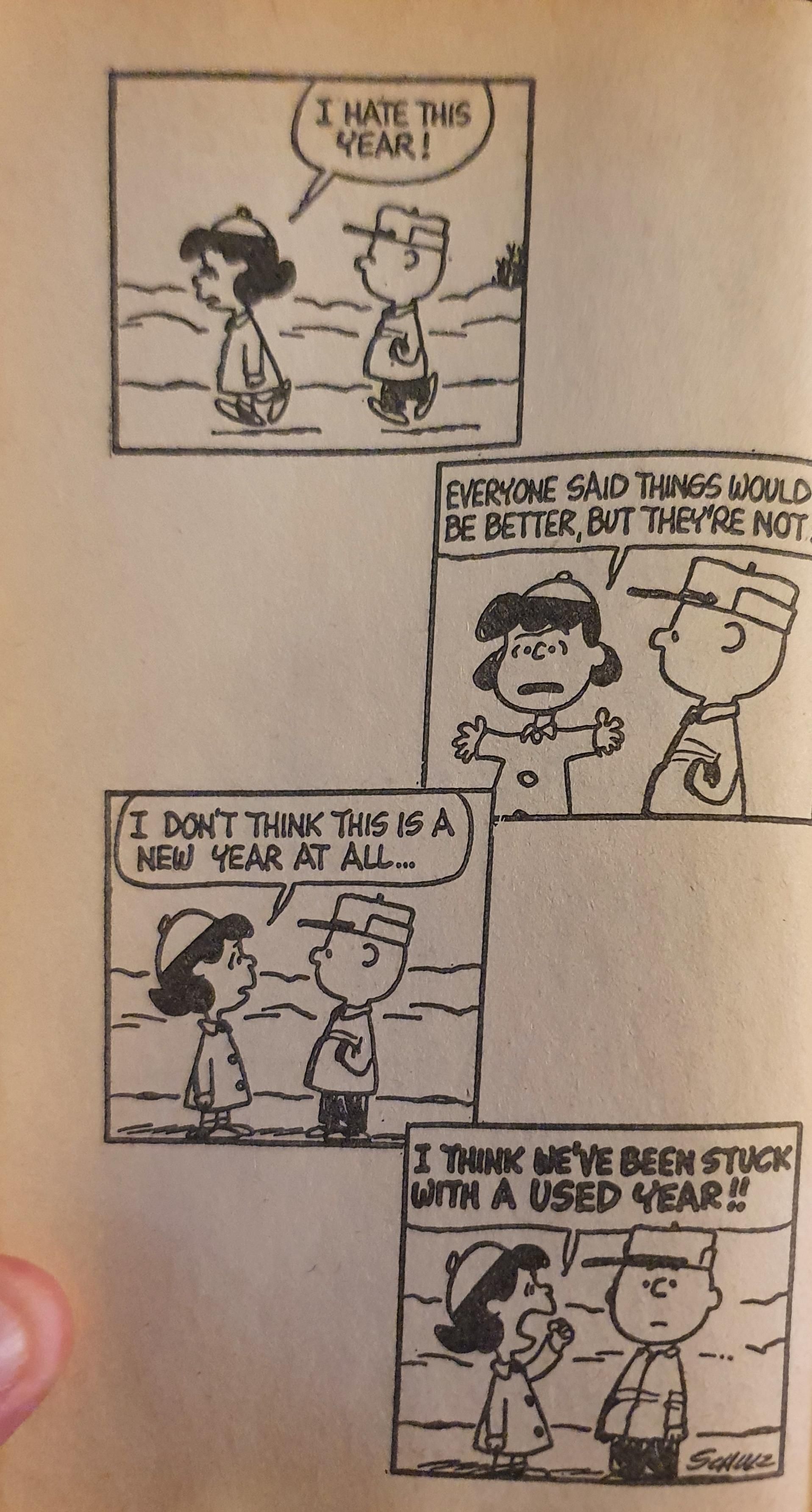 Peanuts written in 1965! Feels fresh to me!
