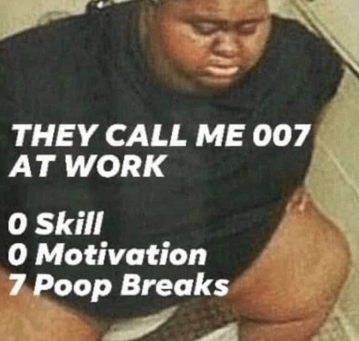 big far niggo on a toilet