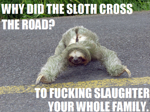Don't f*** with sloths
