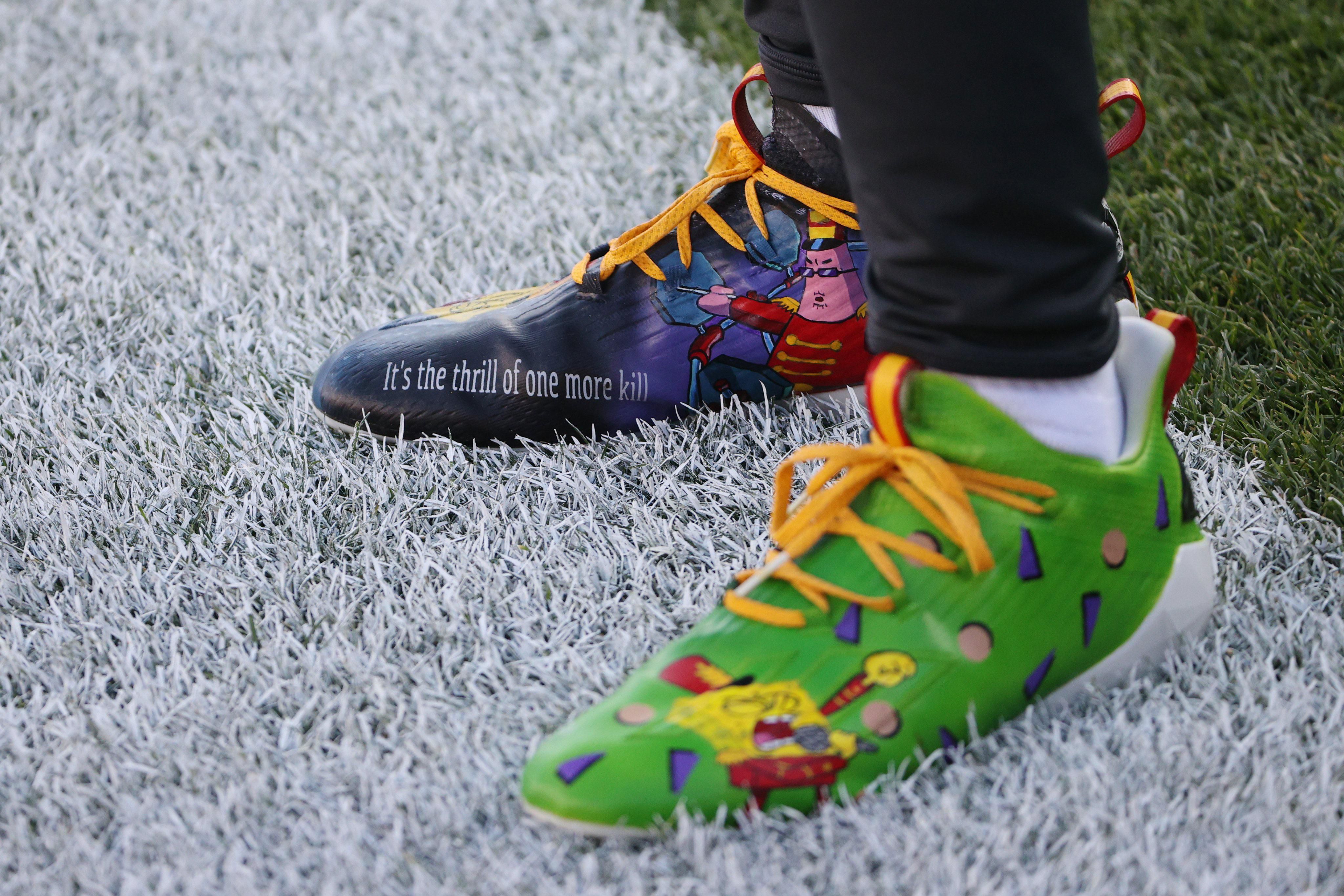 Juan Thornhill the perfect Super Bowl cleats