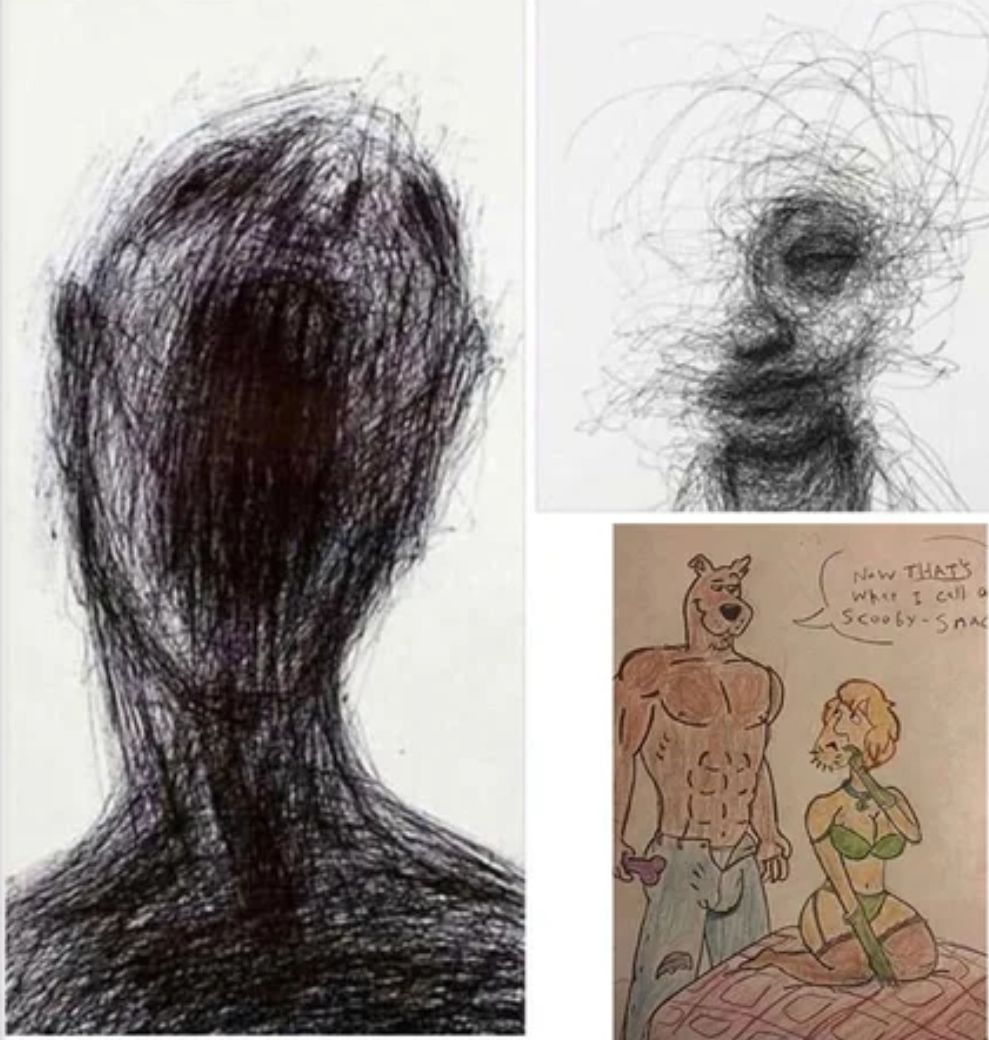 Drawings by people with mental problems