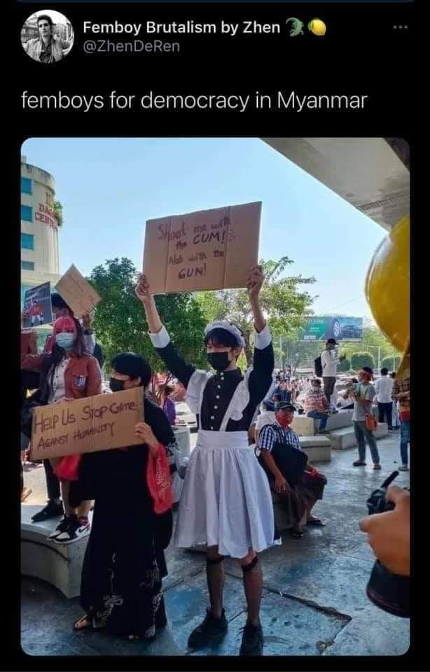 catgirl maid army against myanmar's armed forces who will win round one fight ding ding ding
